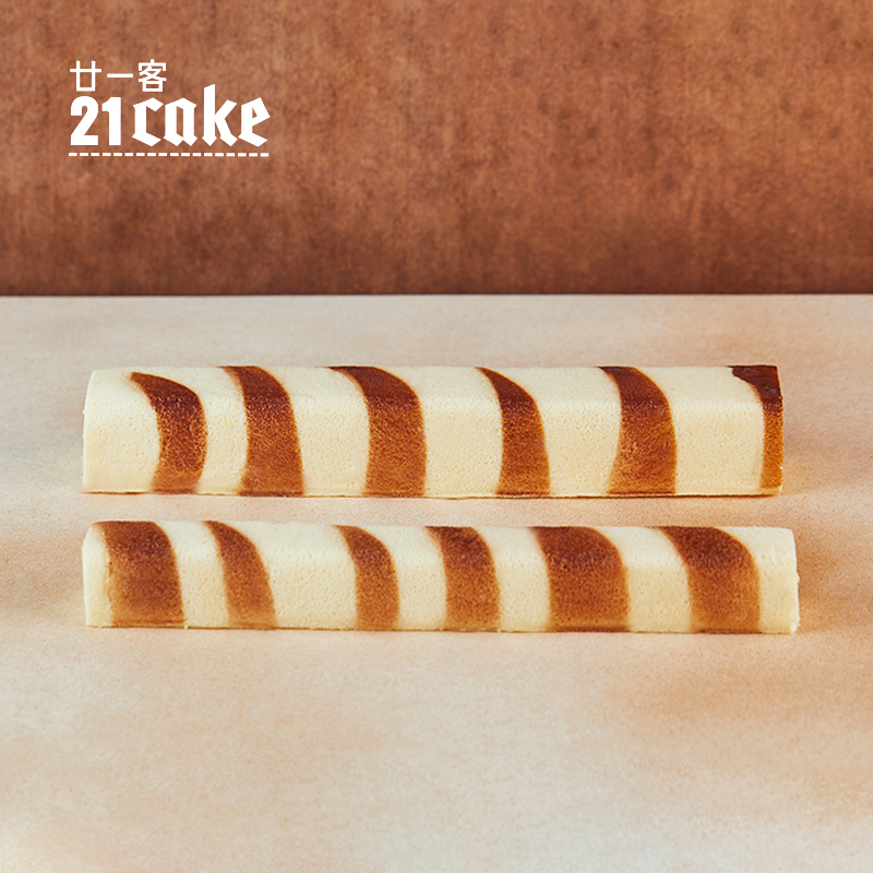 21cake噢呜奶油虎纹蛋糕卷瑞士卷芝士奶油白脱奶油下午茶甜点蛋糕