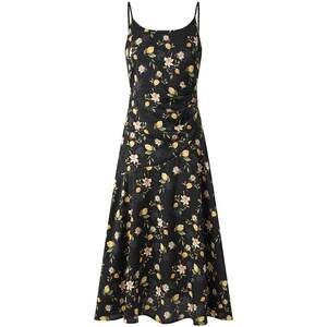 Peacebird Women's Suspender Floral Skirt Summer Style French Print Tea Break Skirt Chic Vacation Waist Long Skirt