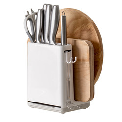 Lazy corner knife holder rack table wall dual purpose