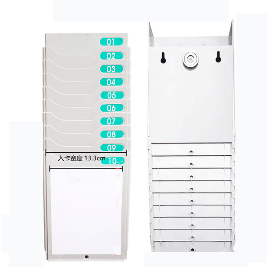 Warehouse Material Card Rack - Plastic Storage Organizer for Inventory ...