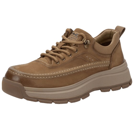 
Hot men's shoes 2026 spring new men's casual retro high-top shoes thick-soled outdoor apricot color work shoes