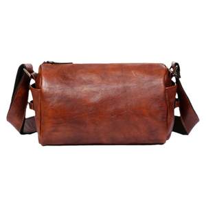Retro leather men's bag shoulder mesengers bag casual small backpack vegetables handmade cowhide handmade color pillow bag