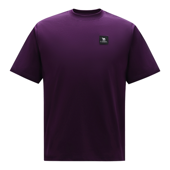 
[Cotton Cotton T] Camel Men's Short Sleeve T-shirt Men's Three-Proof Breathable Outdoor Sports Commuting Round Neck Summer Inner