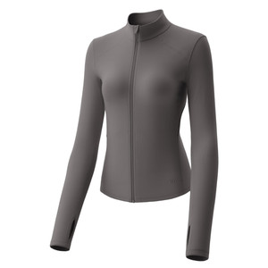 
Jiaoxia High Elastic Sports Yoga Jacket Women's Spring and Summer Outdoor Skin Clothing Anti-UV Slim Stand-Collar Sun Protection Clothing