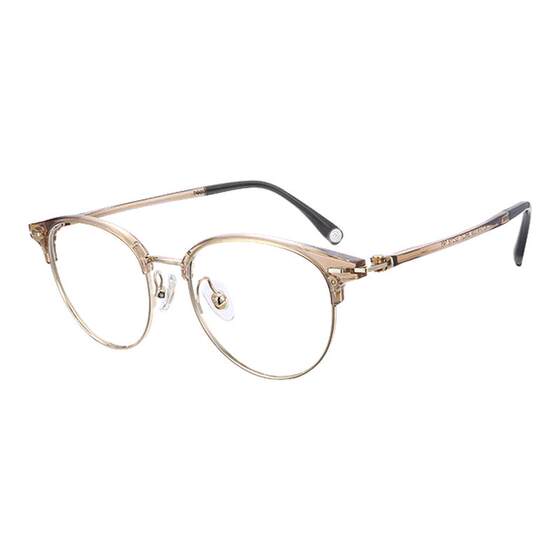 
[AQUA26 New Product] Wooden Ninety Glasses Oval Eyebrow Frame Lightweight Temperament High-end Frame MJ11FN1039