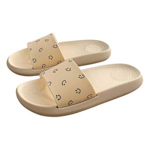 
Thin striped home slippers for women summer fashion simple non-slip eva soft bottom bathroom bath couple sandals men