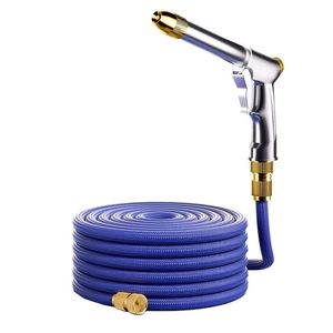 
German car wash water gun high pressure spray head household faucet telescopic water hose explosion-proof and powerful floor washing tool