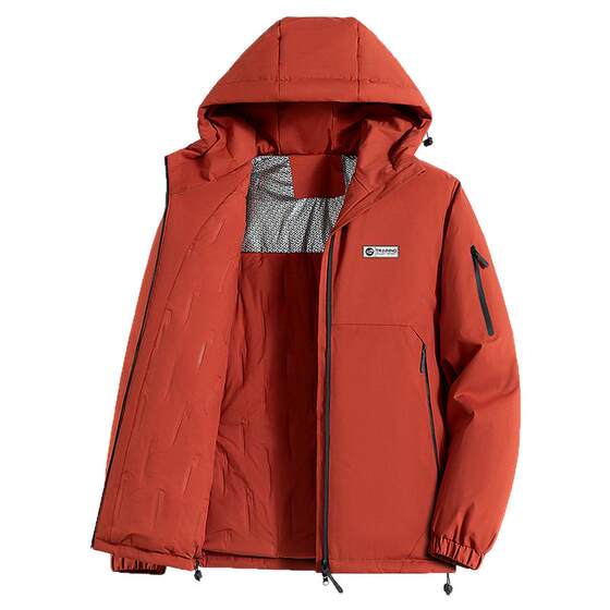 
Guirenniao Red Cotton Clothes Men's 2026 Winter Thickened Cotton Clothes Men's Charge Tops Jackets Couples Cotton Jackets