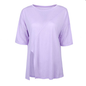 Fat mm Spring/Summer Loose Running Cool Yoga Clothes Women's Short sleeved Fitness Clothes Outdoor Sports T-shirts Pilates Cover Up