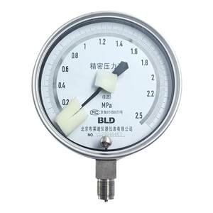 
Beijing Brady Stainless Steel Precision Pressure Gauge YBHA(B)150 High Precision 0.25/0.4 Level Radial Axial