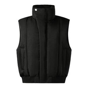 Novacam casual American silhouette stand -up stand -up knife collar collar design sensory heavy pound texture vest men's warm vest