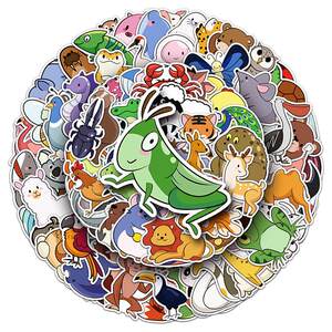 
100 original simple drawing animal stickers little bear rabbit butterfly sheep cute cartoon pattern decorative guitar water cup tablet mobile phone trolley box electric car laptop DIY sticker