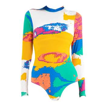 Valtos graffiti casual sunscreen diving clothes swimsuit
