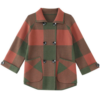 Extraordinary mother autumn coat autumn and winter cashmere coat
