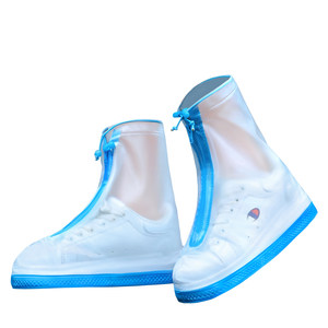 
Rain boots for men and women waterproof shoe cover 2025 children's silicone rain boots anti-slip thickened wear-resistant rainproof adults