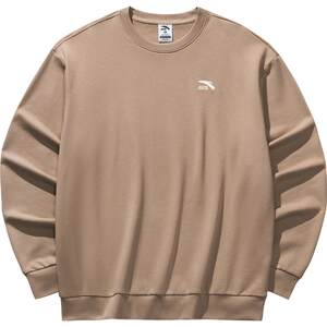 
ANTA American retro classic versatile long-sleeved loose casual men's pure cotton pullover sweatshirt