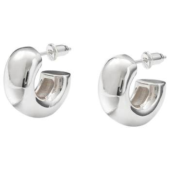 ewest popular sterling silver earrings for women simple silver earrings high-end earrings gold circle earrings light luxury earrings
