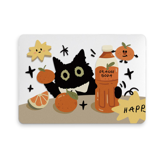 
Black Cat Applicable Apple Laptop Pro Case Macbook Pro Case New 2022air13.3-inch Case 2021 Ultra-thin 14 Transparent 16 Frosted 13 Silicone Decorative Accessories
