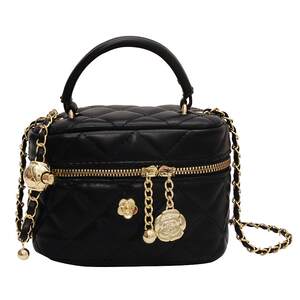 Small handbag for women 2025 new fashionable diamond chain bag high-end fashion crossbody bag hot round bag