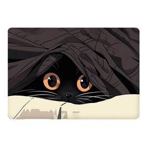 
Cong Xiao Cute Black Cat Applicable Apple Macbookair Pro Soft Shell 2024 Mac Laptop M2 Computer Pro Set MacPro14 Inch 13 Transparent MacM2 Film M1 Accessories 15 Shell 16
