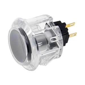 Quanba/QANBA Arcade Button Joystick Assembly DIY Accessories 30/24mm Card Button Quanba Light and Tough Sanhe Button Gold Transparent Multi Color Optional