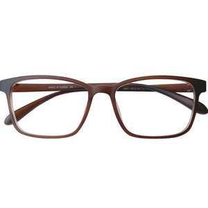 College Entrance Examination No Screws No Metallic Tr90 Eye Frame Brown Ultra Light Myopia Glasses Frame Men and Women Large Square Frame Big Face