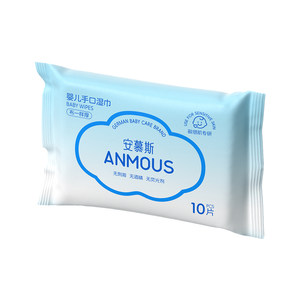 
Anmus small bag wet wipes for infants and toddlers portable wipes for students special newborn hand and mouth baby children's tissue