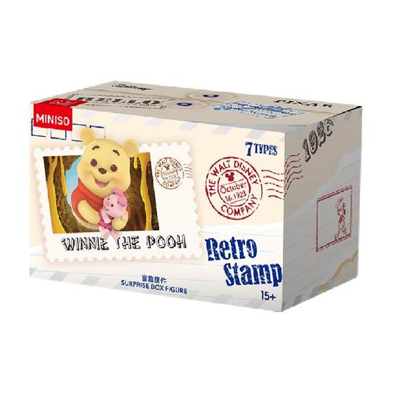 
MINISO/Minisson Disney retro stamp blind box mobile phone rack ornament refrigerator sticker Mickey end box