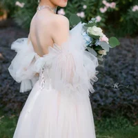 Короткие перчатки для невесты подходит для фотосессий, свадебное платье