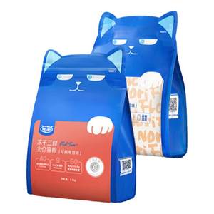 
Wowo freeze-dried cat food, grain-free high-nutrition ragdoll cat food, 20*0.5kg nutritional full-price cat staple food