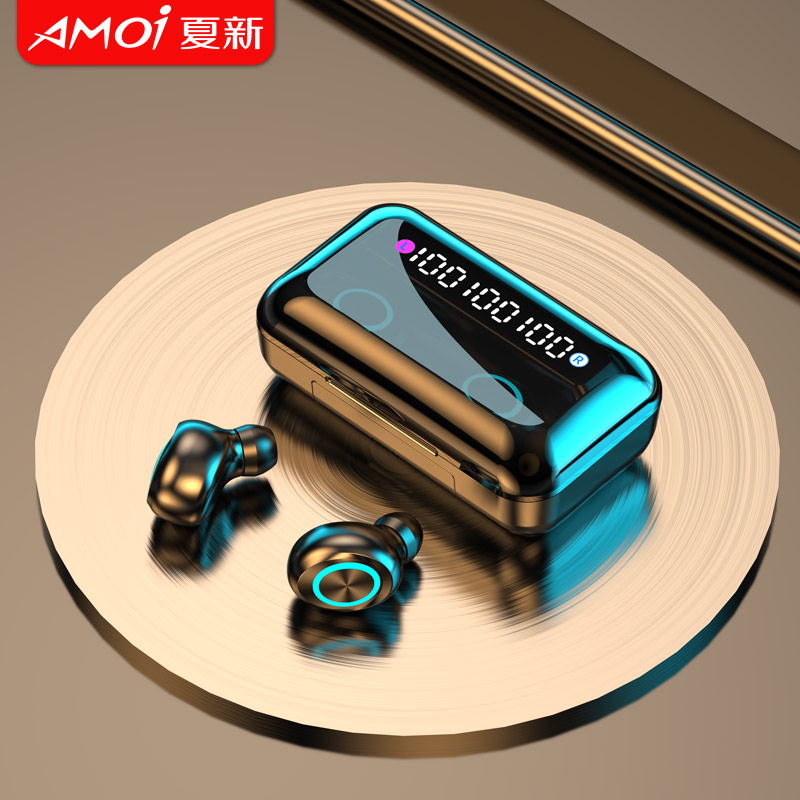 AMOI 夏新 F9 标准版 入耳式真无线降噪蓝牙耳机 经典白