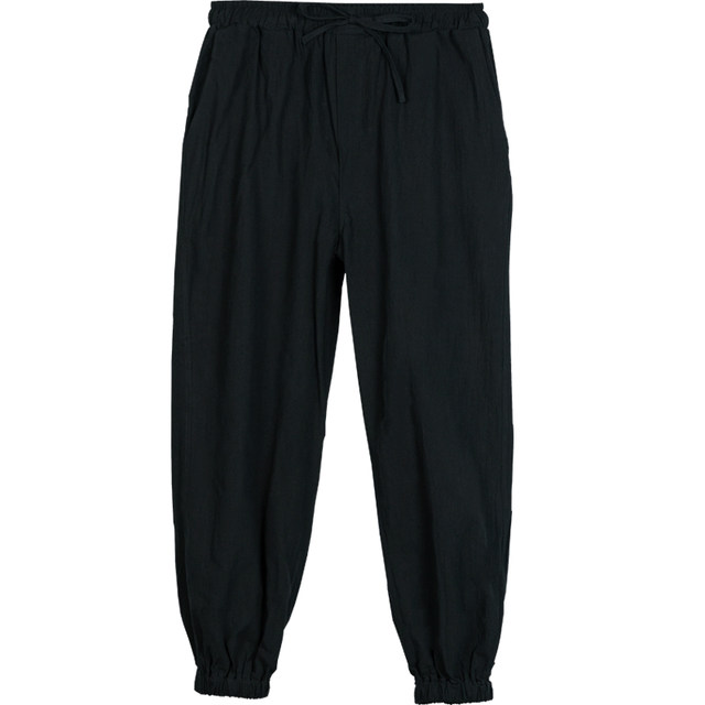 Cotton And Linen Chinese Style Tang Dress Men s Pants Wide legged cotton-and-linen-chinese-style-tang-dress-men-s-pants-wide-legged