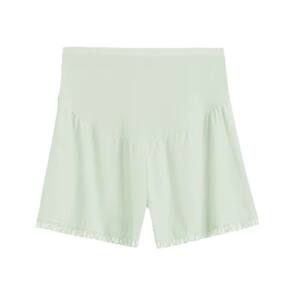 
Pregnant women's ice silk safety pants anti-exposure shorts summer thin outer wear loose large size bottoming pants summer belly