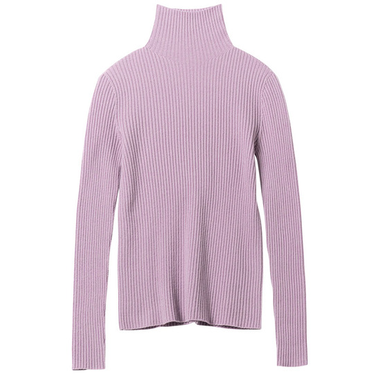 Snowforte Women's Cashmere Turtleneck Sweater Slim Fit, 100