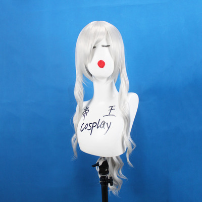 taobao agent Emperor cosplay wigs, girl frontline cos girl frontline AN-94 long curly silver custom fake hair