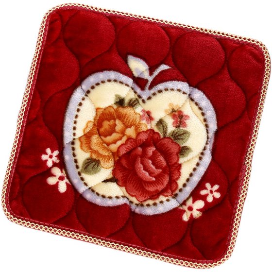 Thickened plush seat cushion for winter warmth, office anti slip chair cushion, household sofa, dining chair, stool cushion, circular square shape