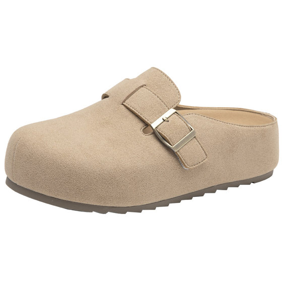 
Dadong Women's Shoes Birkenstock Shoes 2026 Spring New Casual Versatile Half Slippers Thick Sole Increased Baotou Women's Single Shoes