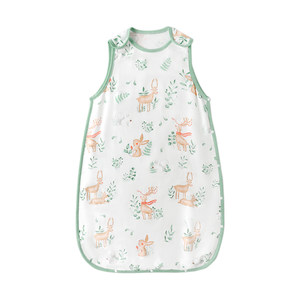 
Youmeng bamboo cotton baby sleeping bag summer thin baby vest style anti-kicking quilt artifact children's sleeping belly protection