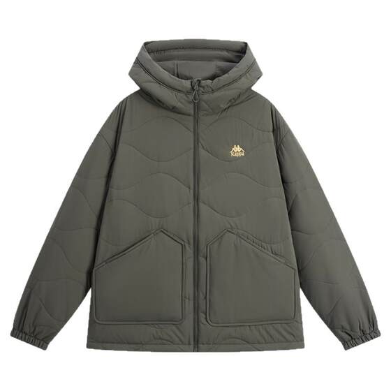 
Kappa Kappa back-to-back cotton coat for men and women 2026 new winter couple thickened warm hooded cotton coat jacket