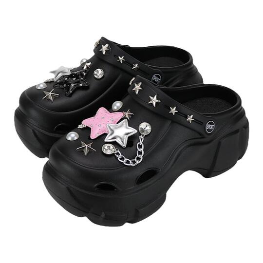 Step into summer with Xmistuo's Y2K punk style hole shoes! These high-top  sandals feature a thick sole, unique design, and are perfect for daily  wear. Featuring a comfortable Eva sole and a trendy ...