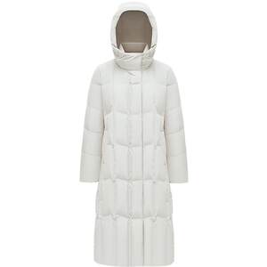 
[Goose Down] Bosideng Women's Winter Trendy Thick Down Jacket Hooded Long Maillard Drawstring Waist Slimming