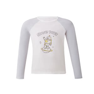 
Children's long-sleeved T-shirt pure cotton type A sweat-absorbent and quick-drying boys and girls small, medium and large children's pajamas underwear autumn clothing bottoming shirt