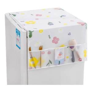 Household refrigerator dustproof cover multi-function cover refrigerator waterproof oilproof refrigerator cover towel home fabric dustproof bag