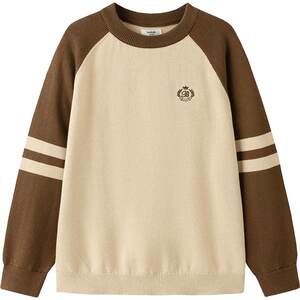 
Balabala children's knitted sweaters for boys and girls, spring and autumn models for middle-aged and older children, pullover inner layering shirts