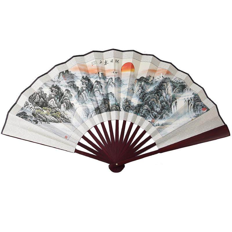 Ventaglio Pieghevole Elegante Stile Cinese Ventaglio di Bambù Leggero