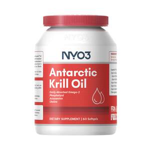 
NYO3 Norway imported pure Antarctic krill oil for middle-aged and elderly care nutrition cardiovascular high purity 60 capsules Omega3