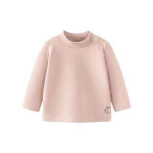 
Mini Balabala boys and girls long-sleeved T-shirt spring new half turtleneck striped bottoming shirt baby glutinous rice t-shirt
