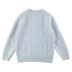 
Hongye Yuntai children's solid color cashmere medium and large children's sweater for boys and girls pullover mid-collar thickened knitted bottoming shirt