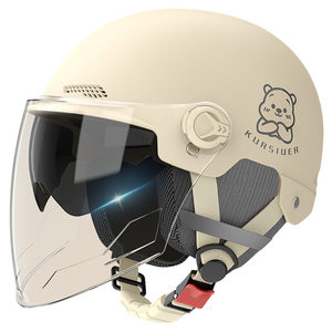 New national standard 3C certification electric motorcycle helmet men's battery car battery anti -dual -mirror winter four seasons universal helmet
