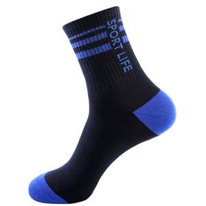 
Langsha Socks Men's Long Tube Four Season Sports Socks Full Cotton Sweat-absorbing and Anti-odor Medium Tube Spring and Autumn and Winter Basketball Socks